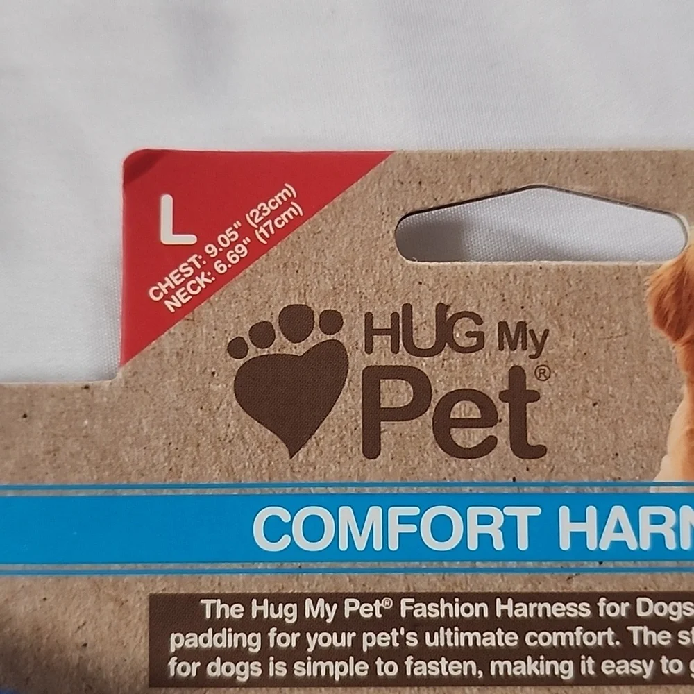 NWT Large Hug My Pet Blue Comfort Harness